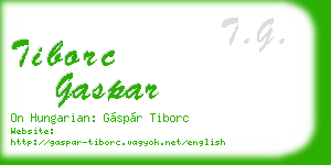 tiborc gaspar business card